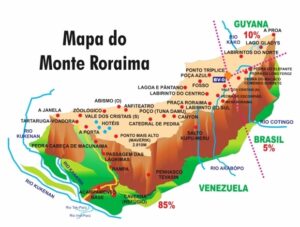 mapa monte roraima