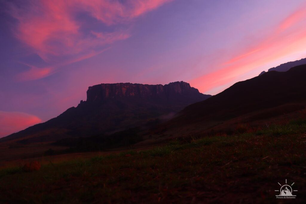 nascer do sol no monte roraima